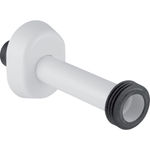 Set extensión de codo de descarga con plafón, referencia 118.221.11.1 de Geberit. Blanco alpino